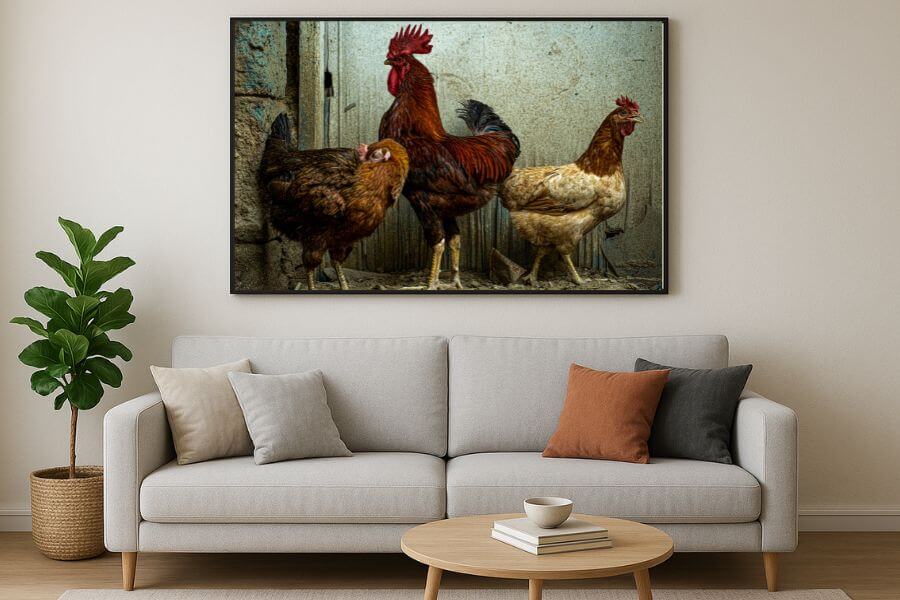 Three chickens - Mahmoud Mekkey
